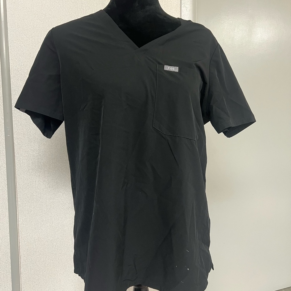 Women’s Black V-Neck Scrub top - Picture 1 of 7